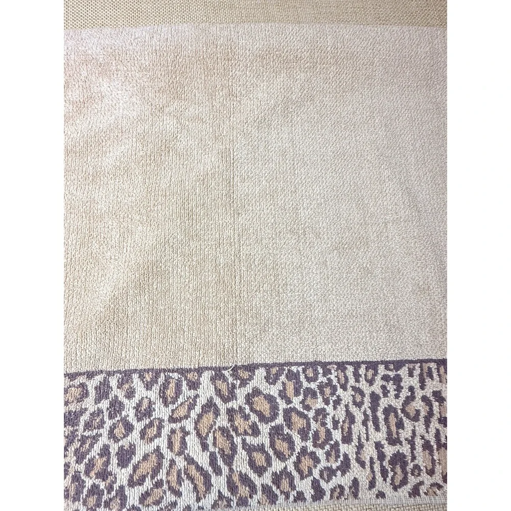 Ralph Lauren Leopard Bath Towel Lot‎ Cheetah Aragon Animal Print Safari